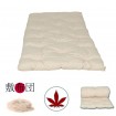 Rollbarer Japan-Futon – Shiatsufuton – Gästefuton aus Hanf Natur