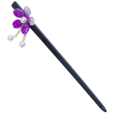Kanzashi - Blüte lila Kanzashi - Blüte lila