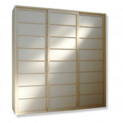 Kleiderschrank System - Shoji Fichte - 240cm breit mit 3 Türen