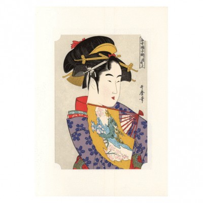 Kunstdruck - Utamaro Bijin Dojoji