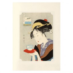 Kunstdruck - Utamaro Geisha Naniwaya Okita