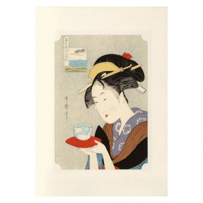 Kunstdruck - Utamaro Geisha Naniwaya Okita