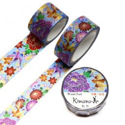 Masking Tape 'Kimono-Muster' Botan to Kiku