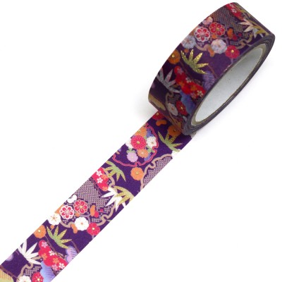 Masking Tape 'Kimono-Muster' Yukiwa Kiku