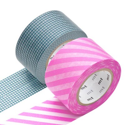 Masking Tape - Wide (I) - Hougan blue & Stripe, pink