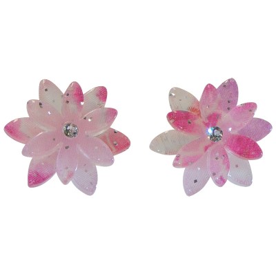 Ohrring - Doppel-Kirschblüte rosa