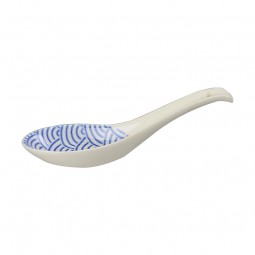 Porcelain Spoon Japan Blue - Seigaiha