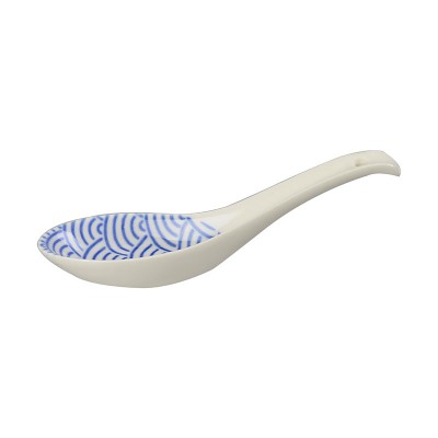 Porcelain Spoon Japan Blue - Seigaiha