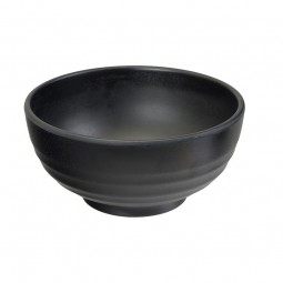 Rice Bowl Melamine Black