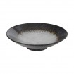 Schale flach 'Shirosumi' schwarz/weiß 28 cm