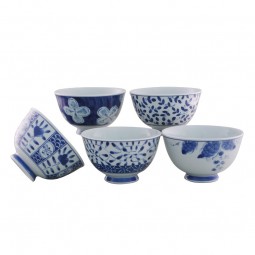 Bowl Set (Ochazuke) - Gosai Ai Egawari - Set of 5