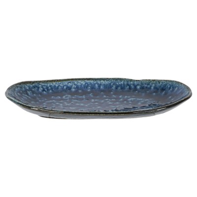 Servierplatte 'Blaue Oribe', oval