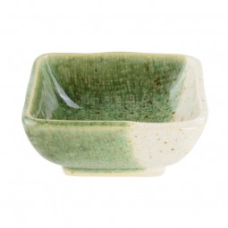 Sauce Bowl Choku Oribe Grey / Green