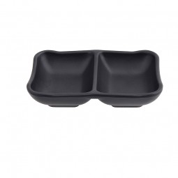 Sauces Shell Bisected Melamine Matte Black