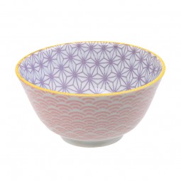 Food Bowl Asanoha Seigaiha - Purple / Pink