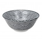 Speiseschale - Japan Schwarz - Seigaiha 15,2 x 7 cm
