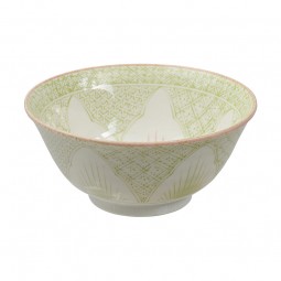 Food Bowl Koi Seigaiha - Light Green 15,5X7cm