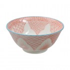 Food Bowl Koi Seigaiha - Red 15,5X7cm