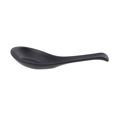 Soup Spoon Melamine Matte Black