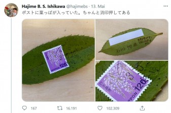Mit der japanischen Post Stechpalmenblätter unbeschadet verschicken