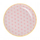 Plate Asanoha Seigaiha - Pink