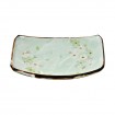 Plate Green Kosmee Rectangular
