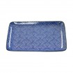 Teller 'Japan Blau – Samekomon' 21 x 13,5 cm rechteckig