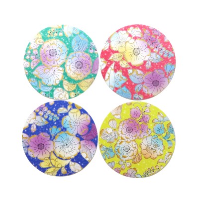 Washi Coaster Momoyama Tsujiga Flower