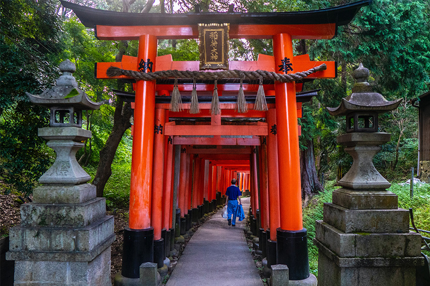 Torii Weg in Kyoto – tausend japanische Tore