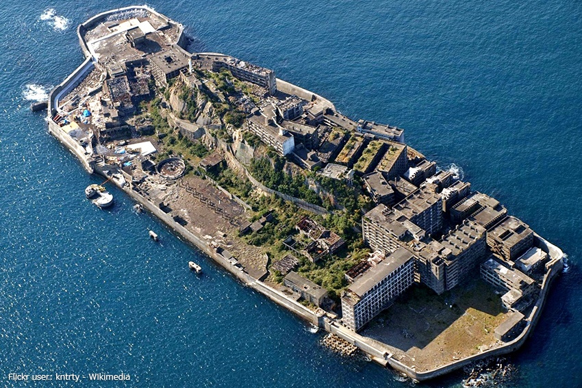 Insel Hashima Bergbau