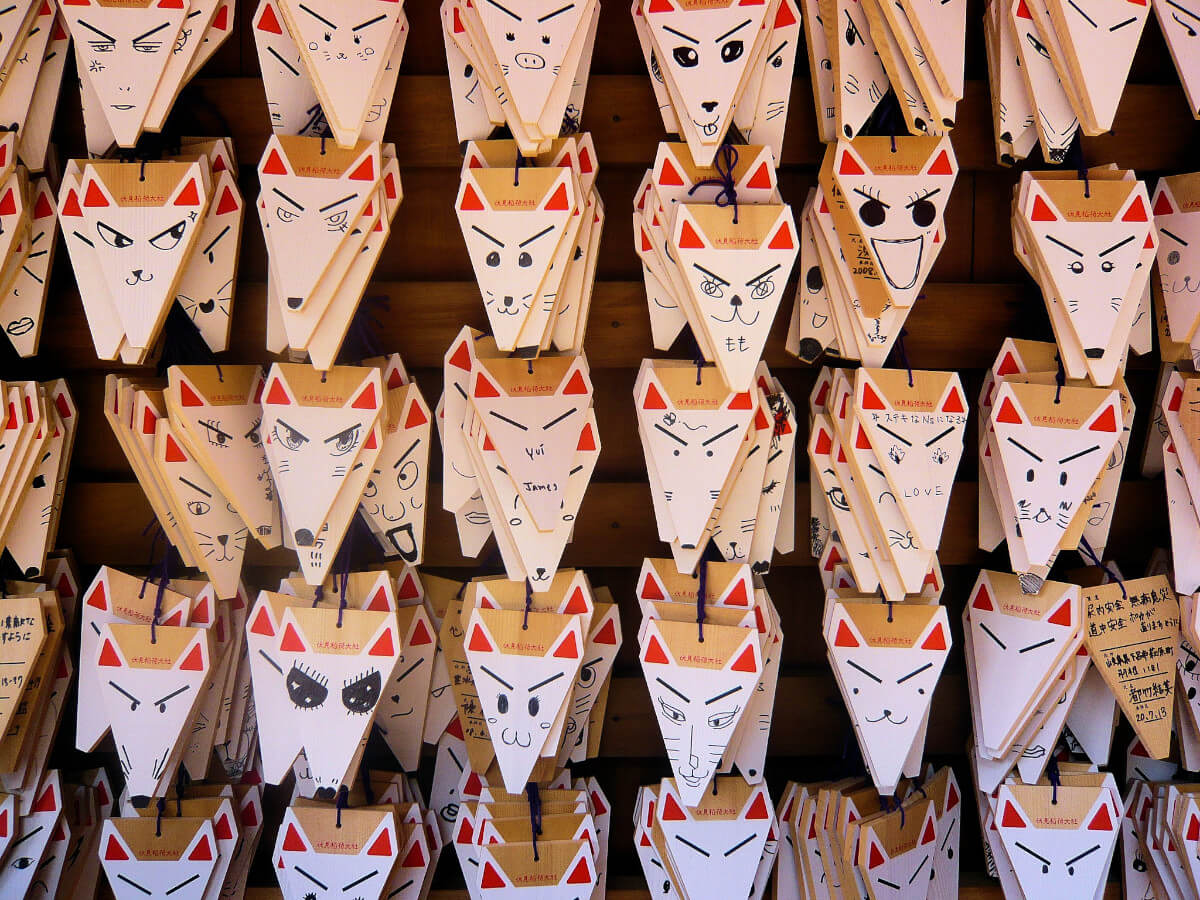 Fuchsmasken aus Papier